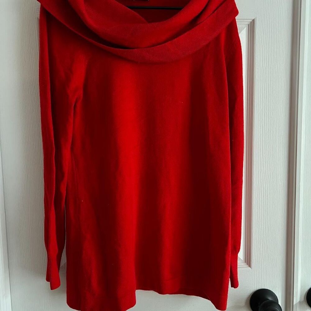 French Connection Women's Red Sweater Size XL